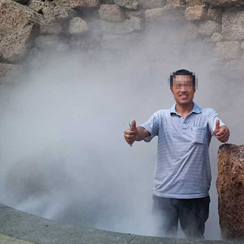 度假村景觀(guān)造霧工程效果展示